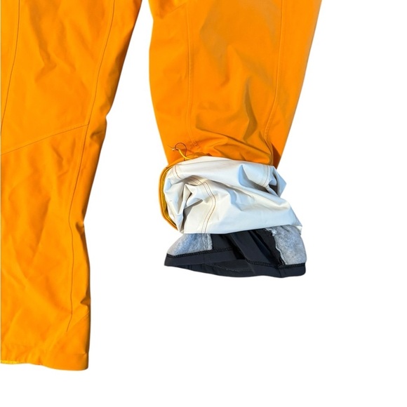 MOUNTAIN FORCE Women’s Ski Snow Pants Orange Adjustable Insulated Size 34 Small - Picture 7 of 14